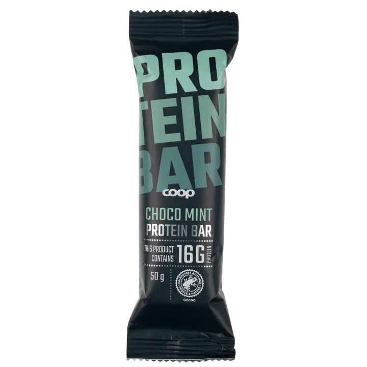 Coop proteiinipatukka minttu ja kaakao 50 g