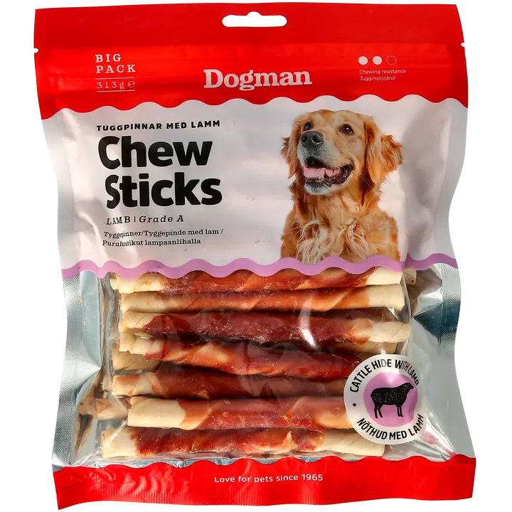 Dogman Puruluutikut lampaanlihalla 25-pack 313g