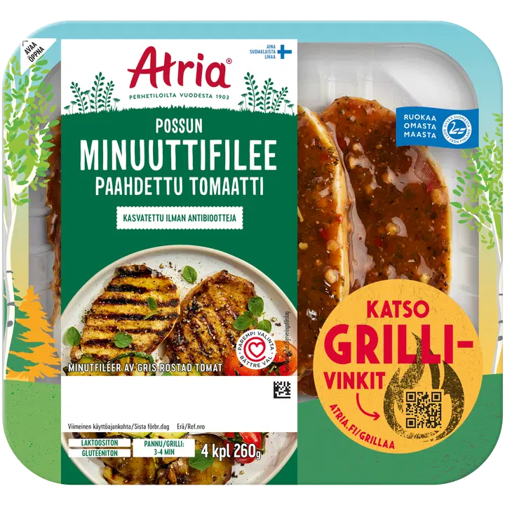 Atria Possun Minuuttifilee Paahdettu Tomaatti 260g