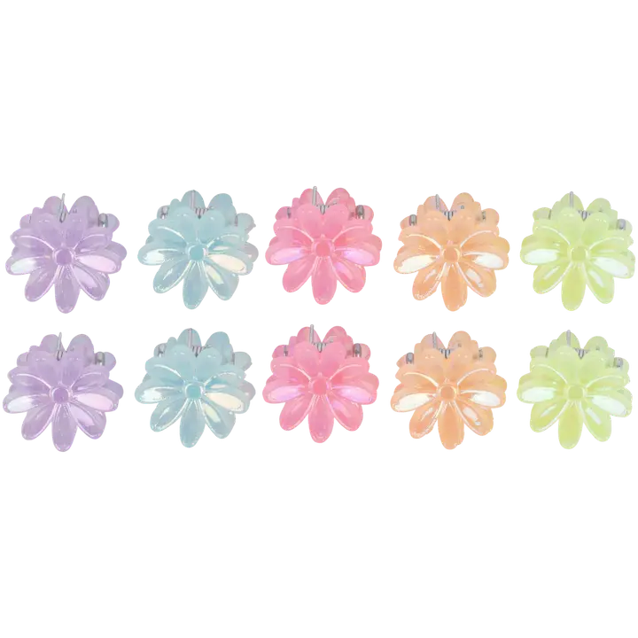 Ibero juukseklamber lilled laste 10tk