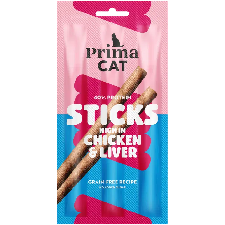PrimaCat Sticks Kyckling-Lever 15 g
