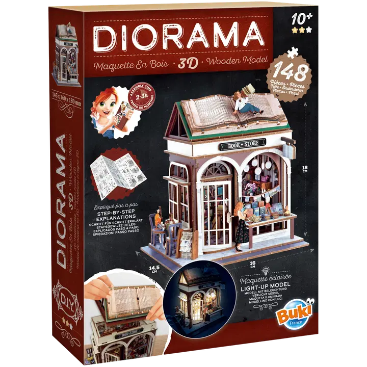 Bokhandel diorama