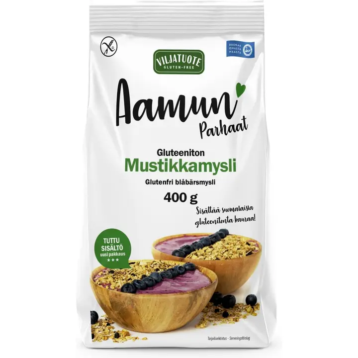 Virtasalmen Viljatuote Gluteeniton Mustikka Mysli 400g