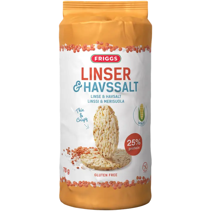 Friggs Gluteeniton Maissikakku Linssi & merisuola 78g
