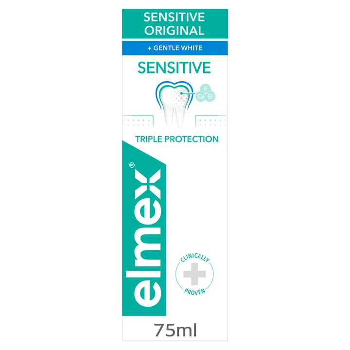 elmex Sensitive Original + Gentle Whitening hammastahna 75ml