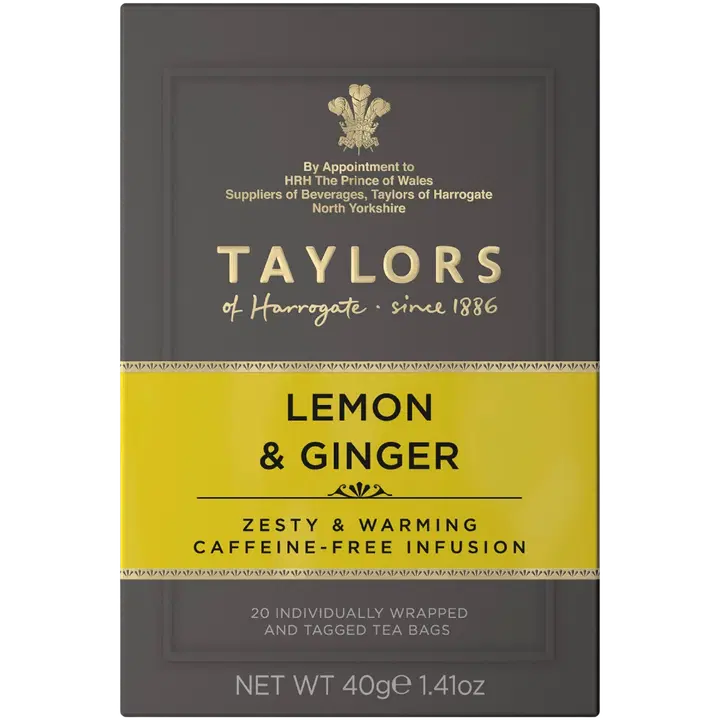 Taylors of Harrogate Lemon& Ginger hauduke kofeiiniton 20pss 2g