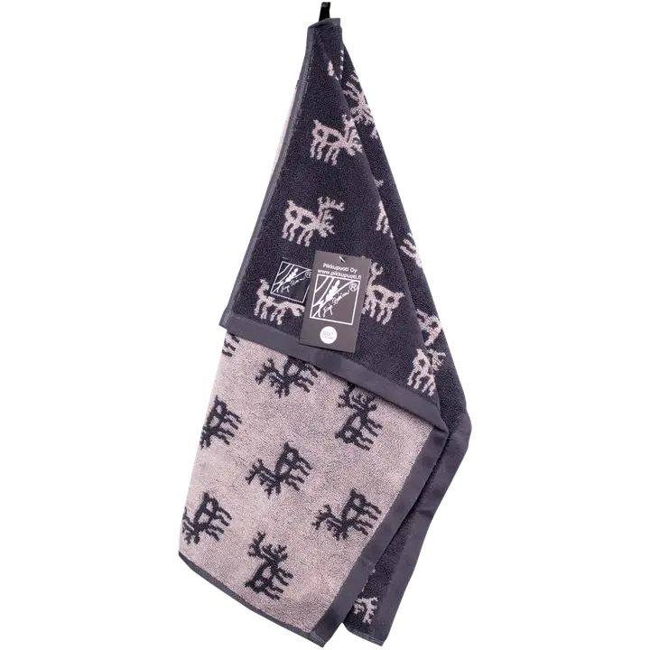 Pikkupuoti käsipyyhe 50x70 cm Poro harmaa