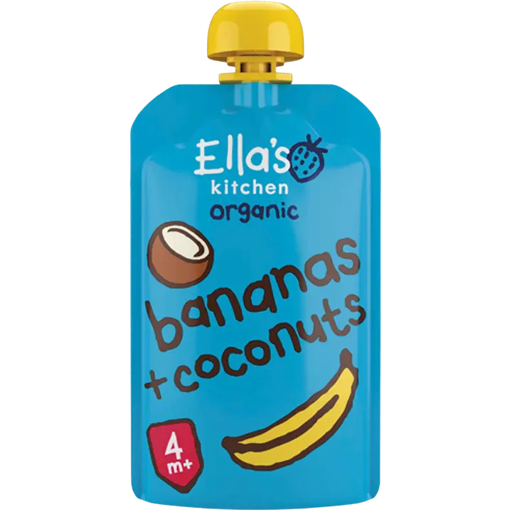 Ella's kitchen banaani-kookosepüree 4k+ 120g