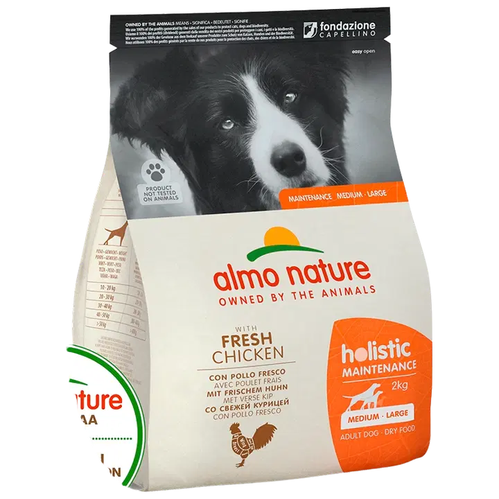 Almo Nature Holistic Dog 2 kg medium adult kana ja riisi