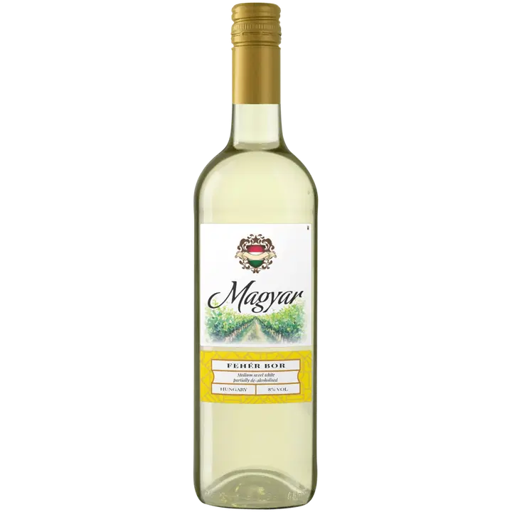 Magyar Feher Bor 8 til-% 75cl plo