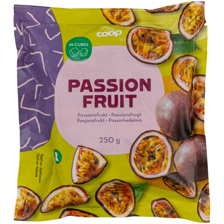 Coop passionsfrukt 250 g djupfryst