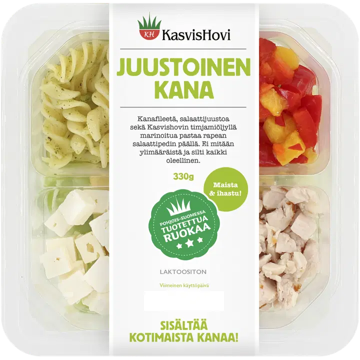 Kasvishovi juustoinen-kanasalaatti 330 g