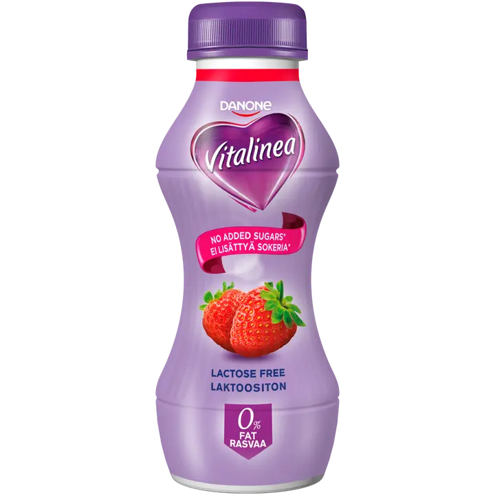 Danone Vitalinea juotava mansikkajogurtti 290g