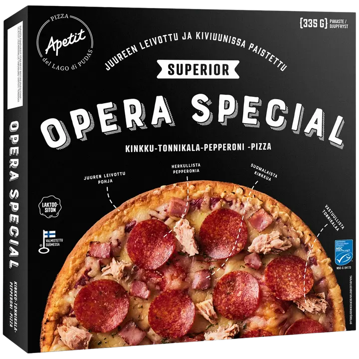 Apetit Superior Opera Special pizza MSC pakaste 335g