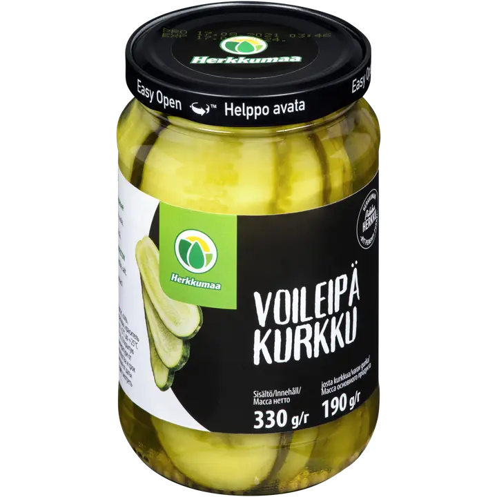 Herkkumaa voileipäkurkku 330/190g