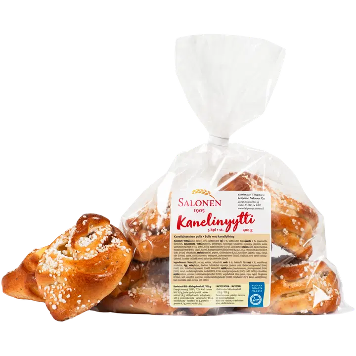 Leipomo Salonen Kanelinyytti 5/400 g kanelitäytteinen pulla