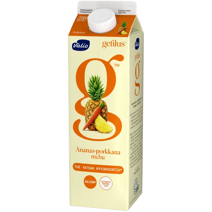 Valio Gefilus® mehu 1 l ananas-porkkana+kalsium