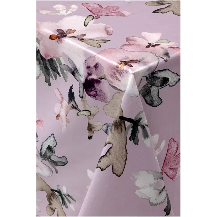 Pentik Hetki pöytäliina 145x250 cm kukka vaaleanpunainen