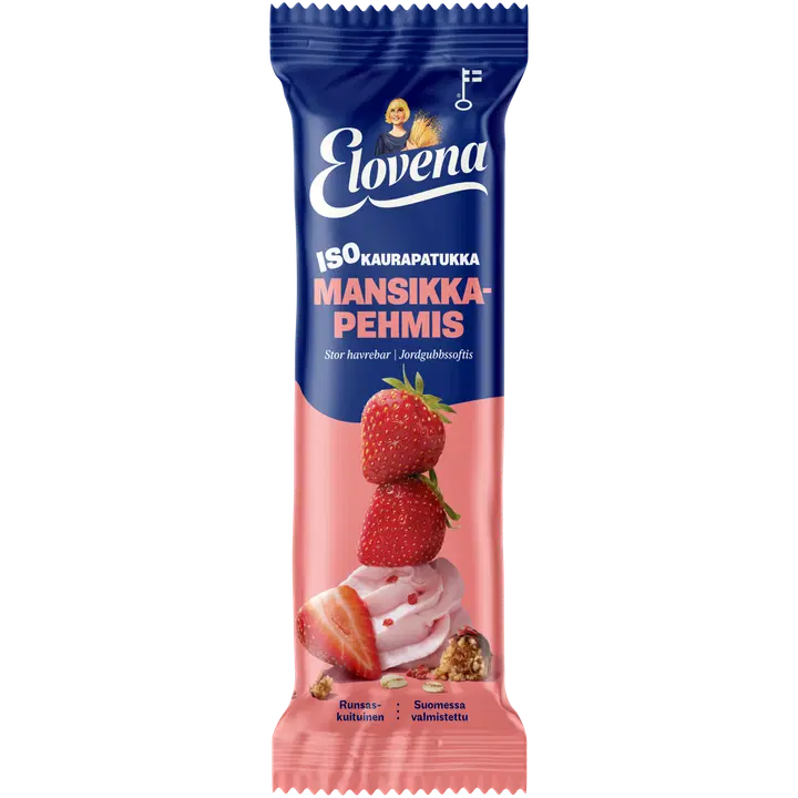 Elovena maasikamaitseline suur kaerabatoon, 48 g