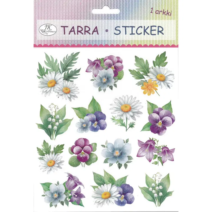 J.K. Primeco tarra-arkki Kesäkukat