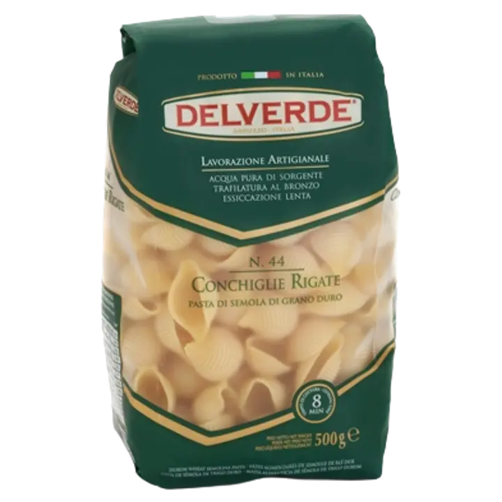 Delverde pasta conchiglie rigate nr 44 500 g
