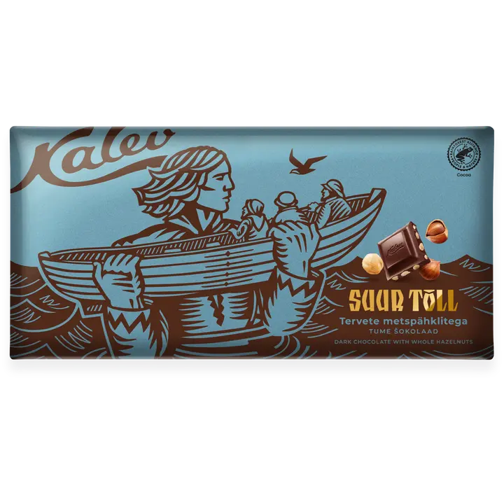 KALEV Suur Tõll tume šokolaad tervete metspähklitega 270g