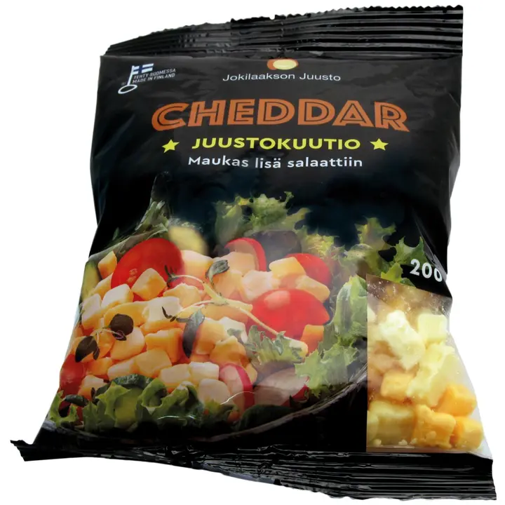 Jokilaakson Juusto Cheddar juustokuutio 200g