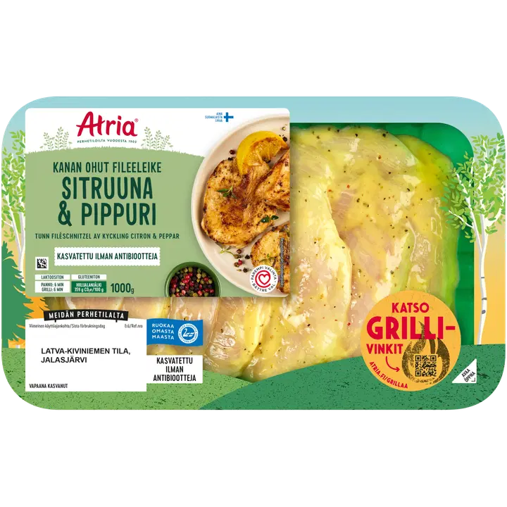 Atria kanan ohut fileeleike sitruuna & pippuri 1000g