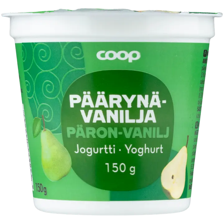 Coop pirni-vanillijogurt 150g