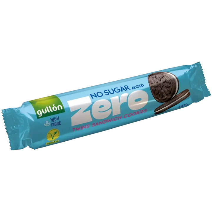 Gullon kakaoküpsised vaniljetäidisega, magusainega, ilma lisatud suhkruta 147g