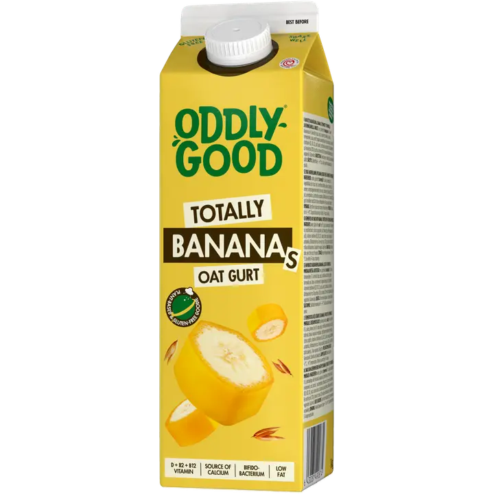 Oddlygood® kaurapohjainen gurtti 1 kg banaani gluteeniton