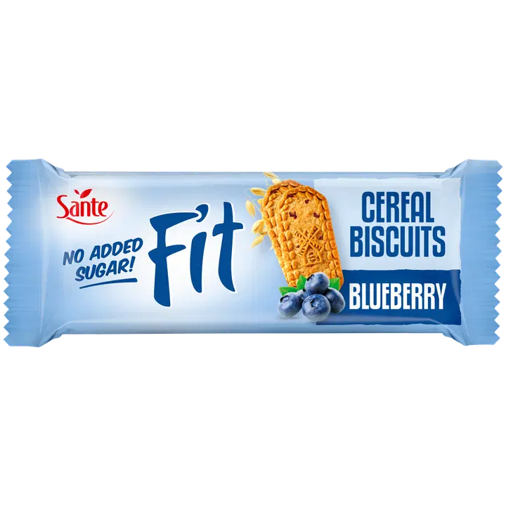 Sante Fit teravilja-mustikaküpsised, ilma lisatud suhkruta 50g