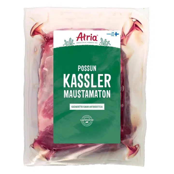Atria possun kassler maustamaton n800g
