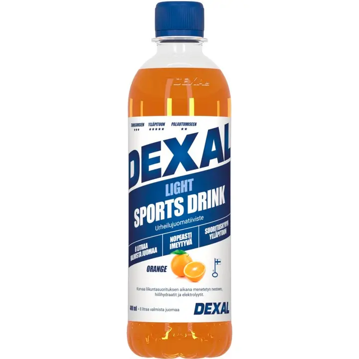 Dexal Light urheilujuomajuomatiiviste appelsiini 0,4l