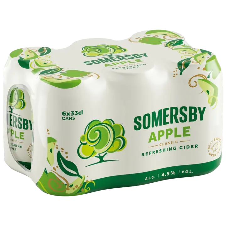 6-pack Somersby Apple omenasiideri 4,5 % tölkki 0,33 L