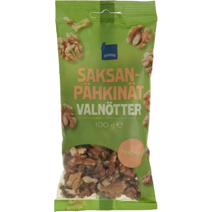 Rainbow 100g saksanpähkinä natural