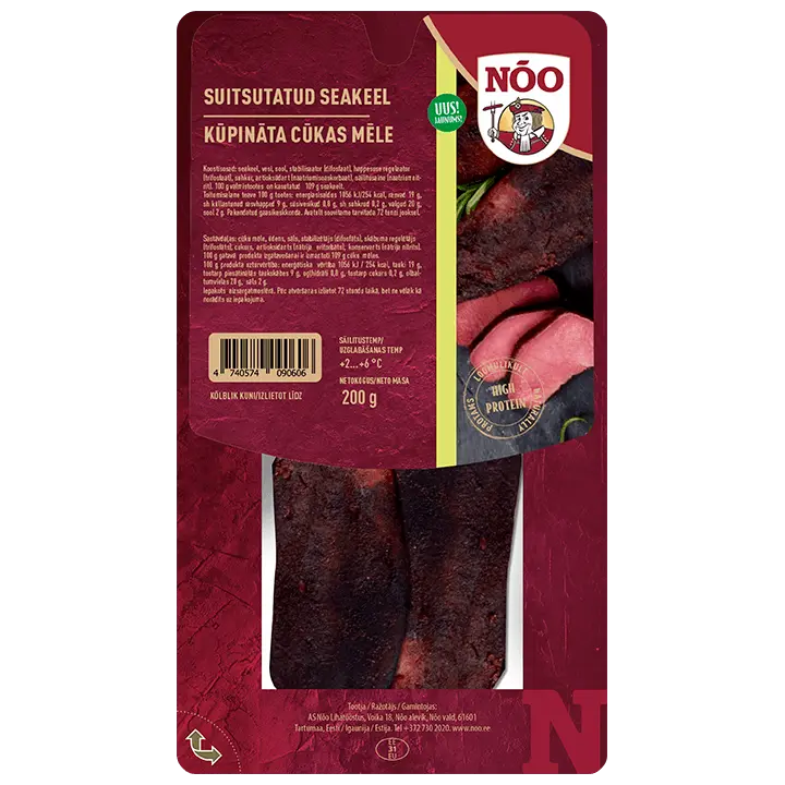 Nõo Suitsutatud Seakeel 200 G