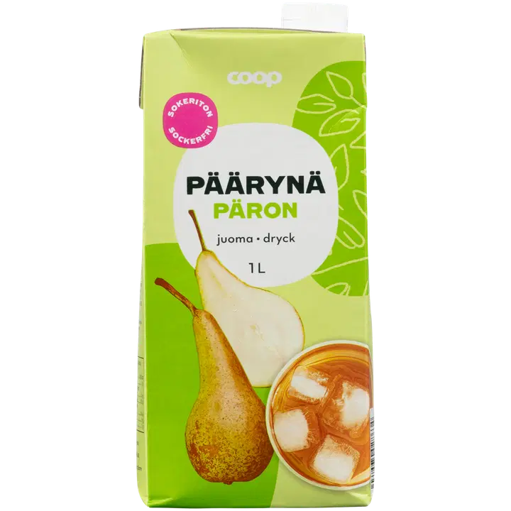 Coop sokeriton päärynäjuoma 1l