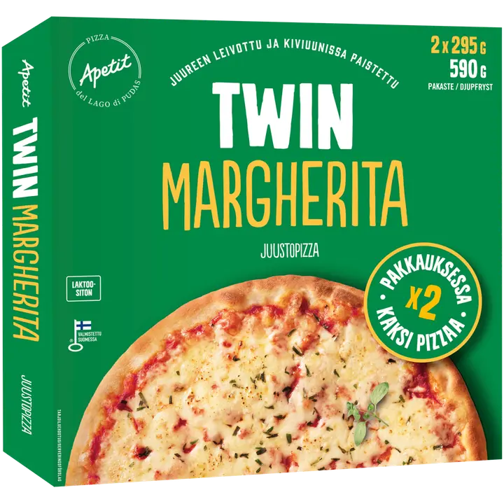 Apetit Twin Margherita pizza pakaste 2x295g