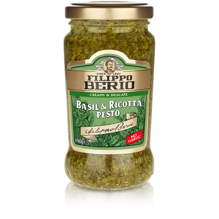 Filippo Berio basiiliku ja ricotta juustuga pesto 190g