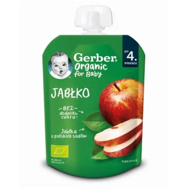 GERBER õunapüree, orgaaniline, 4k, 80 g