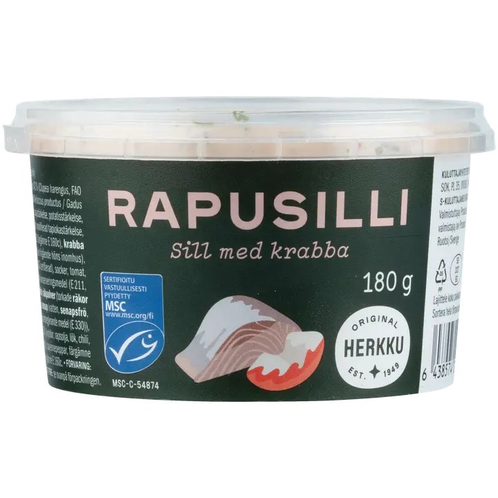 Herkku rapumarinoitu silli 180g