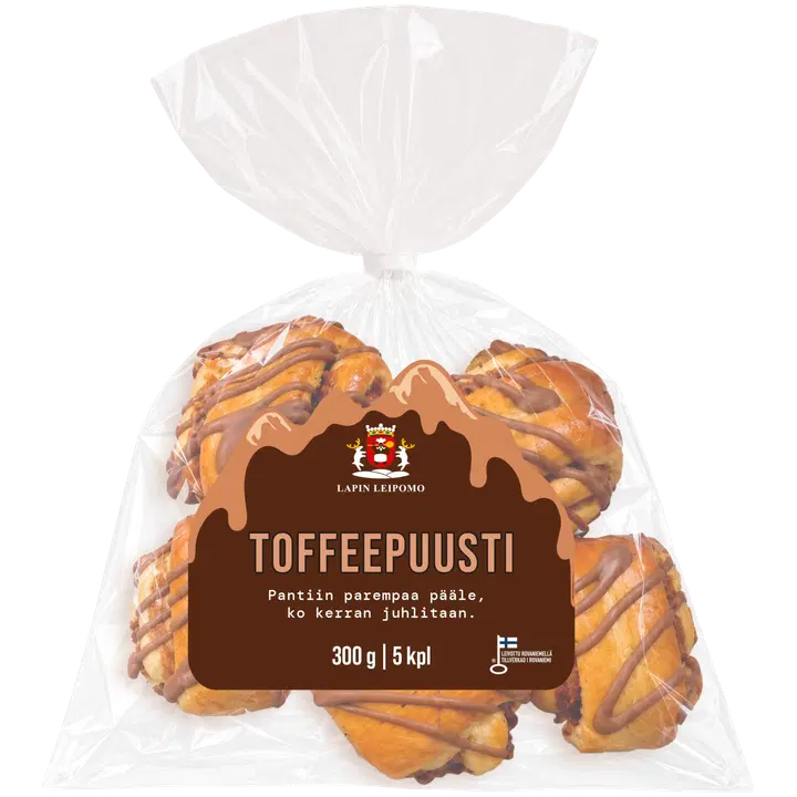Lapin Leipomo Toffeepuusti 5kpl/300g