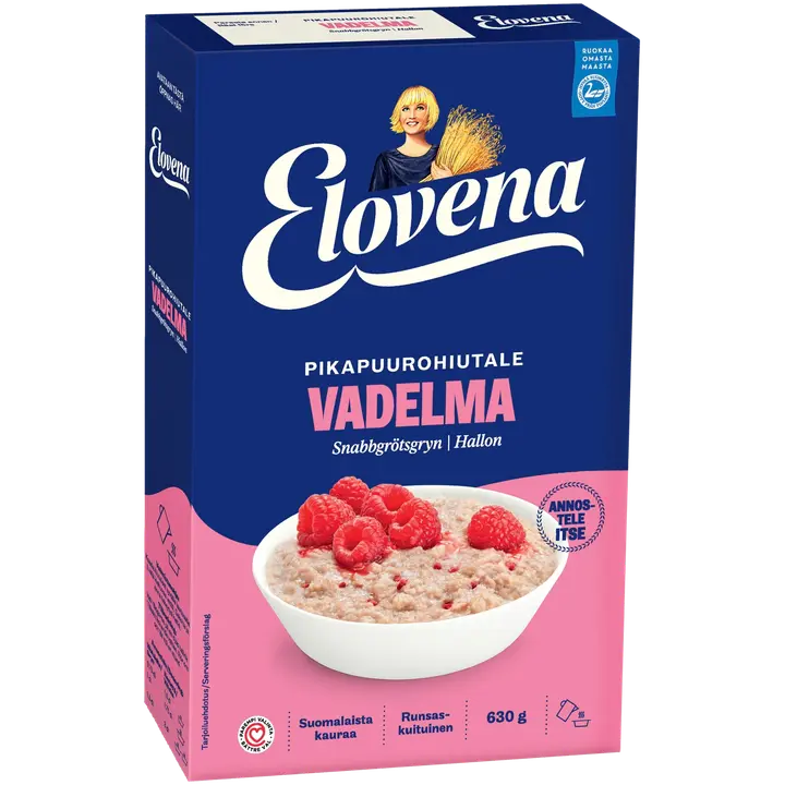 Elovena 630g vadelma pikapuurohiutale