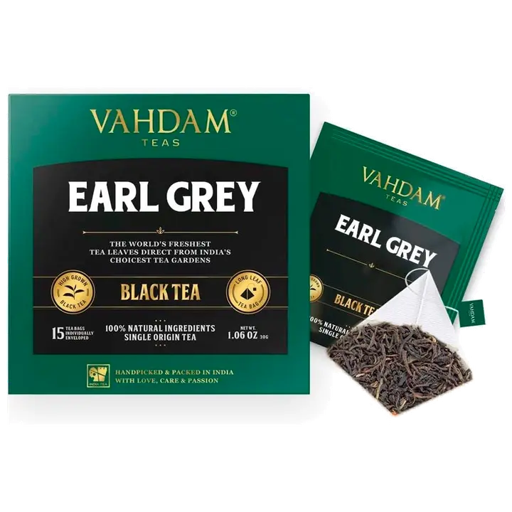 VAHDAM INDIA Must tee Earl Grey tsitruselise bergamotiga 30g