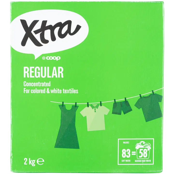 Xtra regular pyykinpesujauhe 2 kg