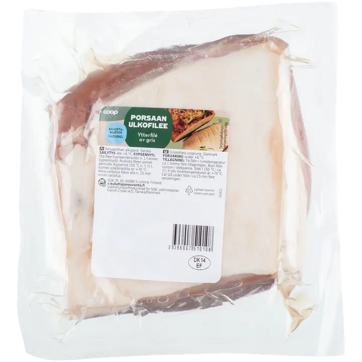 Coop porsaan ulkofilee maustamaton n. 1 kg