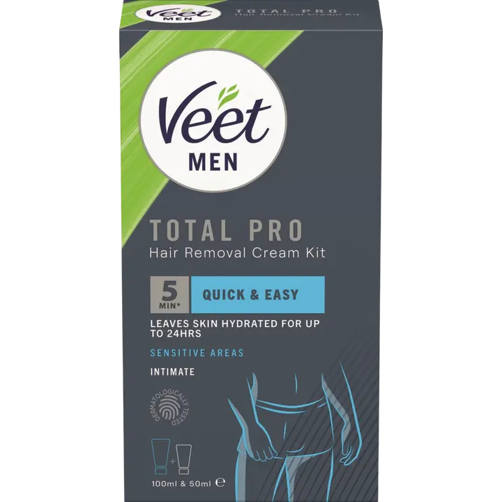 Veet Men Total Pro Ihokarvanpoistopakkaus 150ml