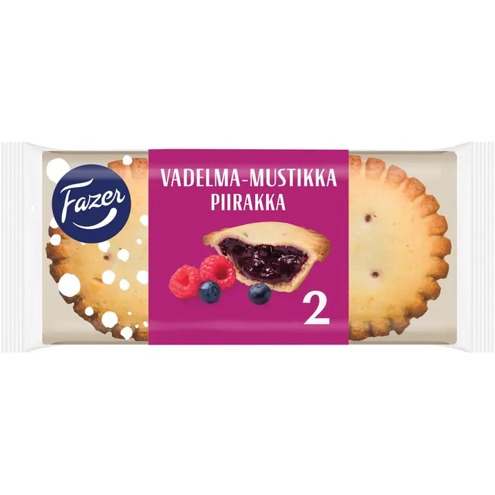 Fazer Vadelma-mustikkapiirakka 2kpl 140g