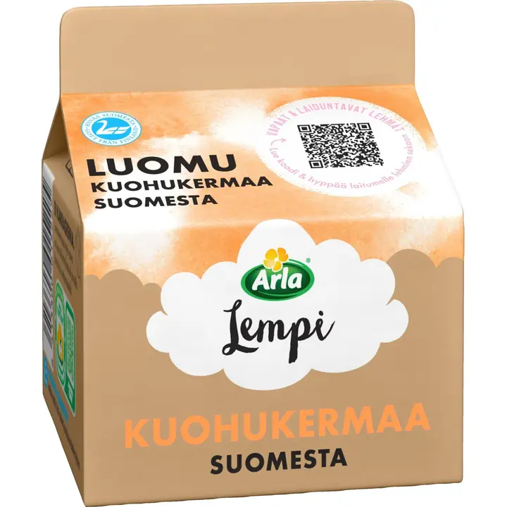 Arla Lempi Kuohukerma luomu 2 dl